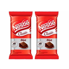 Chocolate ao Leite Diet Classic Nestle 25G - 2 Unidades